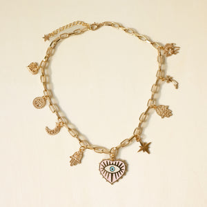 Mystic Charms Gold Chain Necklace