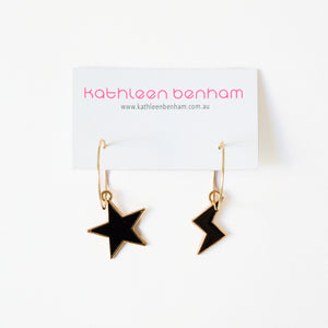 Star & Lightning Bolt Hoop Earrings