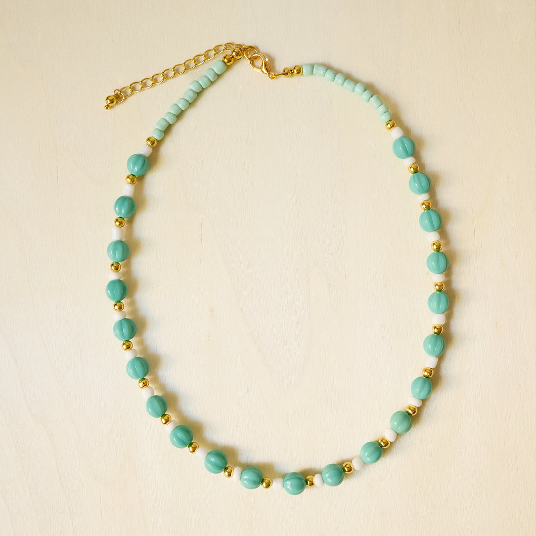 Turquoise beaded necklace