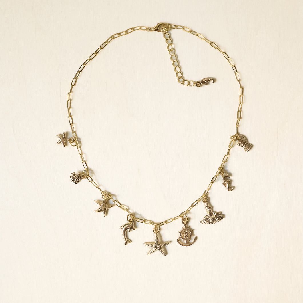 Seaside Treasure Charm Necklace