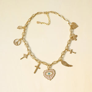 Celestial Protection Charm Necklace